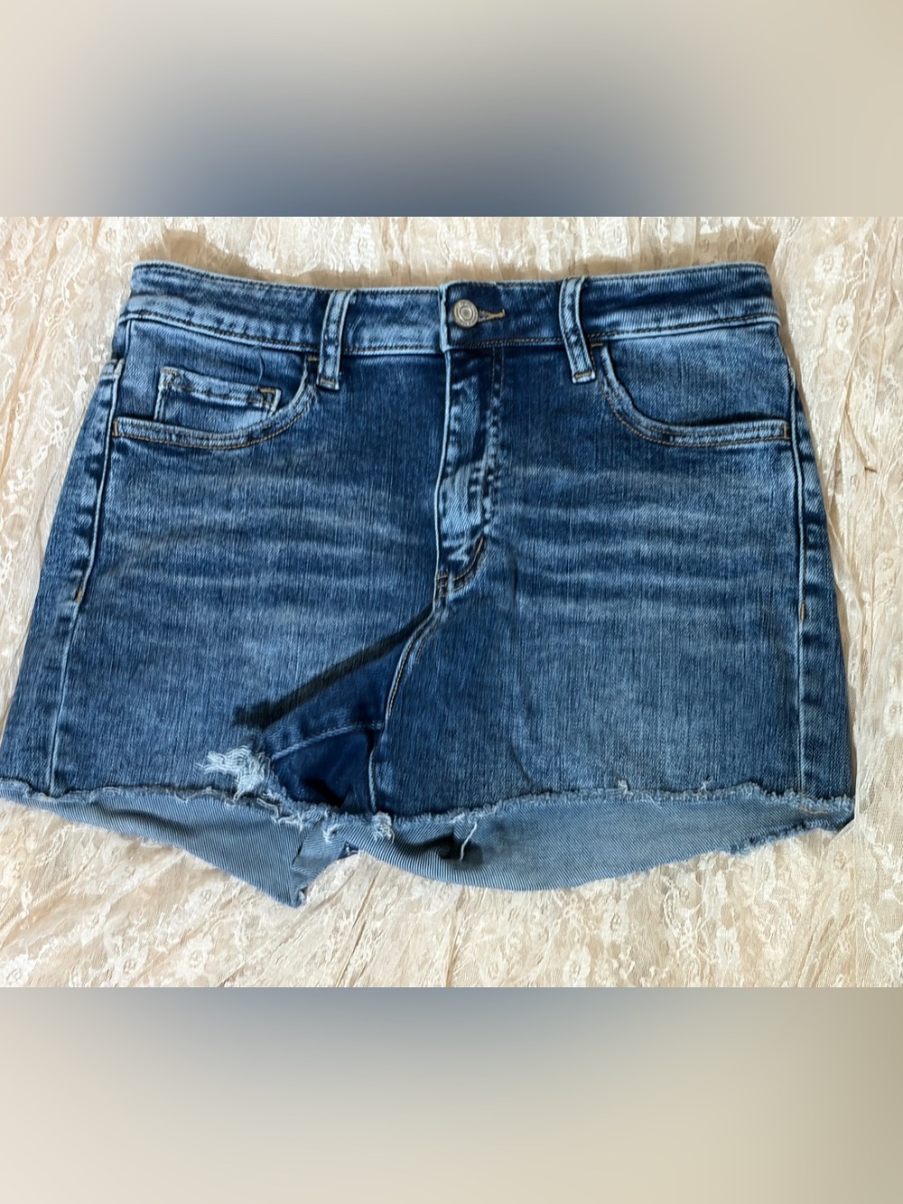 Classic Blue Denim Jean Shorts